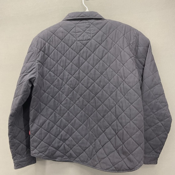 Vintage Levi’s Jacket Men’s XL Navy Blue Quilted Trucker Work Full Zip/ Button - Picture 2 of 12